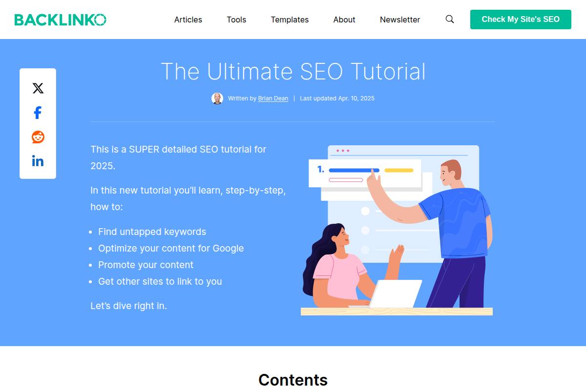 Backlinko’s Visual Guides and SEO Experiments