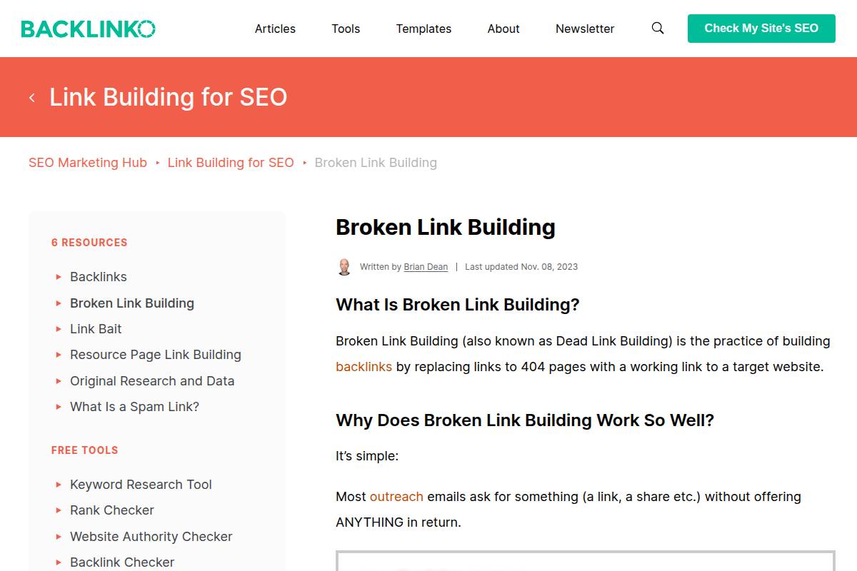 Broken Link Building