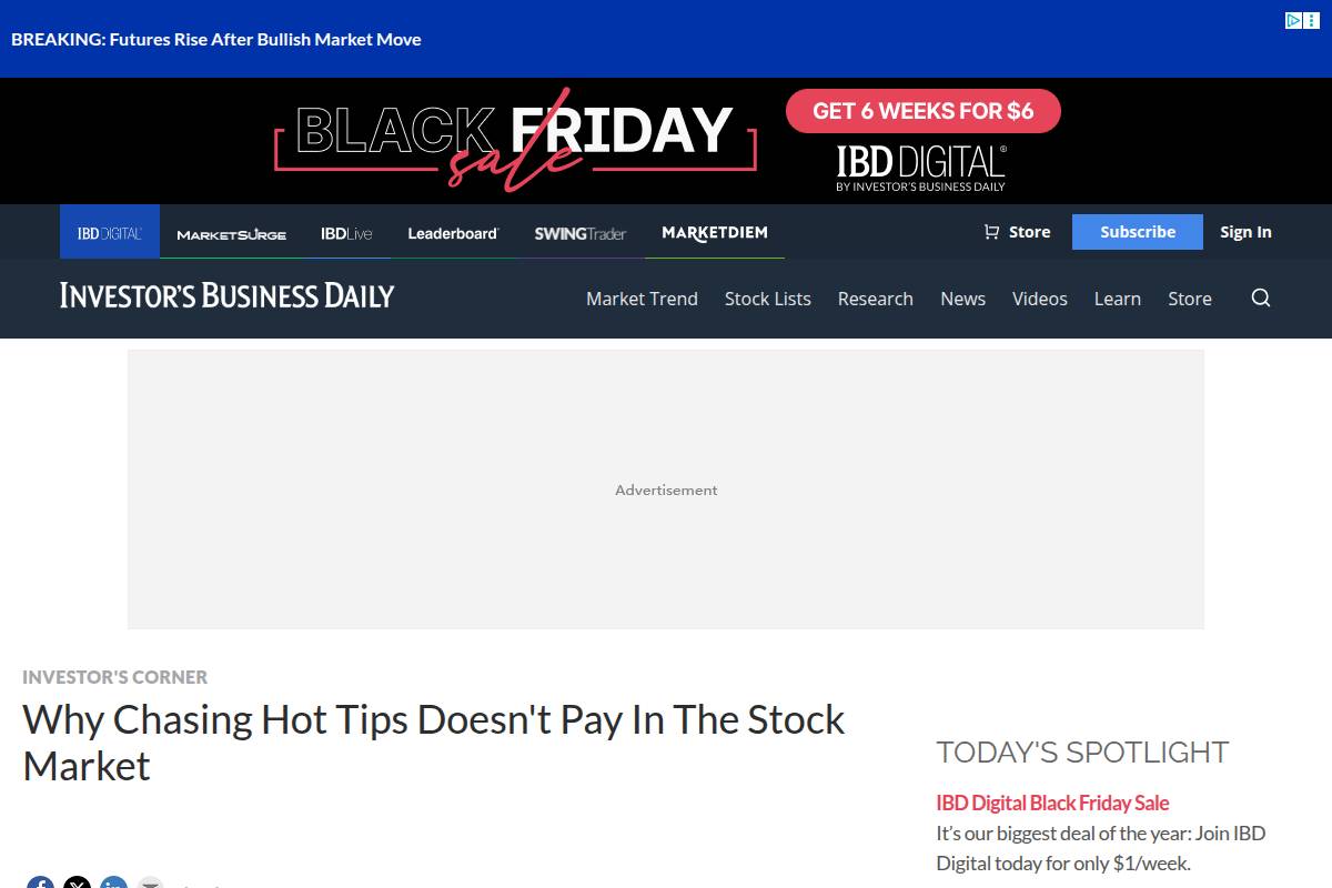 Chasing Hot Tips and Rumors