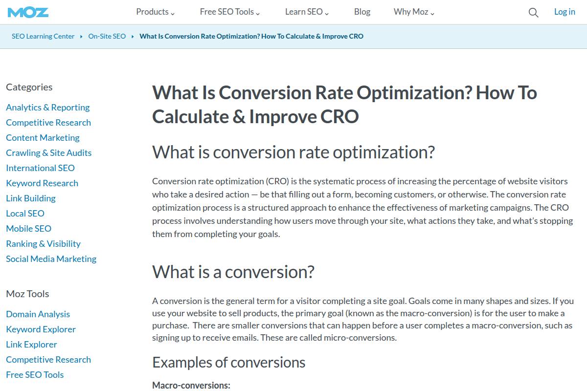 Conversion Rate Optimization (CRO) for SEO