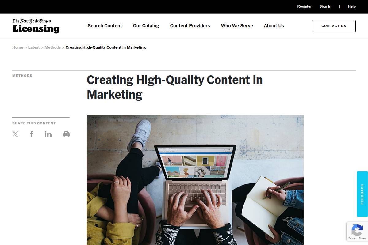 High-Quality Content Creation