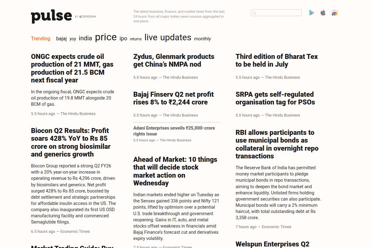 5. Zerodha (Indian Market Focus)