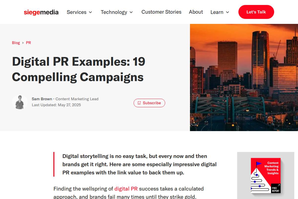 Digital PR Campaigns