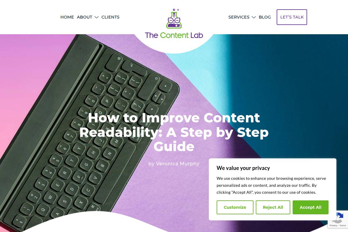 Poor Content Structure and Readability